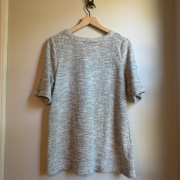 Doe & Rae Textured Top With Zipper Detail 124 - Picture 3 of 10